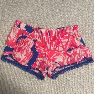 Lilly Pulitzer fringe shorts